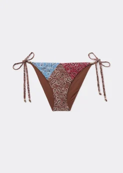 Bikinihose mit schmalen Bändchen Bandana Patch