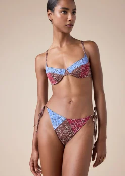 Bikinihose mit schmalen Bändchen Bandana Patch
