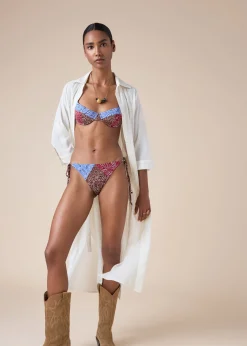 Bikinihose mit schmalen Bändchen Bandana Patch