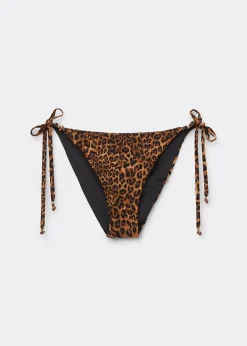 Bikinihose mit schmalen Bändchen Wild Animalier