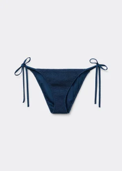 Bikinihose mit schmalen Bändchen Crinkle Waves