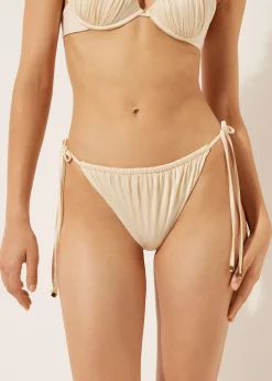 Bikinihose mit schmalen Bändchen Shiny Satin
