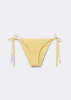 Bikinihose mit schmalen Bändchen Crinkle Waves