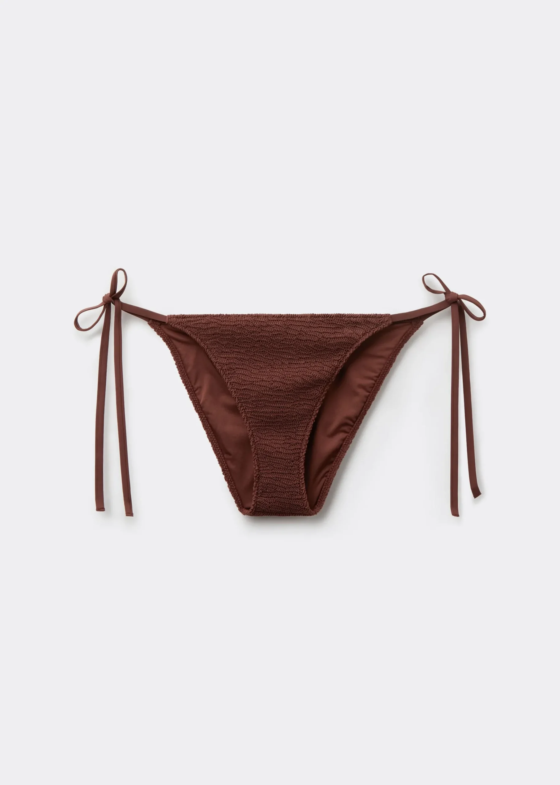 Bikinihose mit schmalen Bändchen Crinkle Waves
