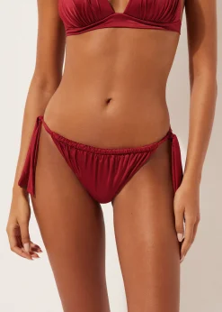 Bikini-Slip mit seitlichen Bändern Shiny Satin