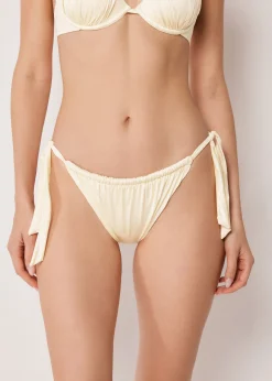 Bikini-Slip mit seitlichen Bändern Shiny Satin