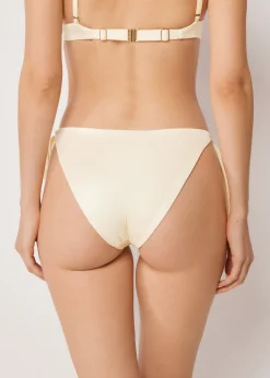 Bikini-Slip mit seitlichen Bändern Shiny Satin