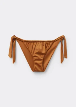 Bikini-Slip mit seitlichen Bändern Shiny Satin