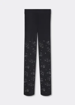Blickdichte gemusterte Strumpfhose für Mädchen