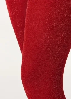 Blickdichte Strumpfhose 70 Denier mit Glitzer für Mädchen