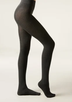Blickdichte Strumpfhose Matt mit Kaschmir und Modal