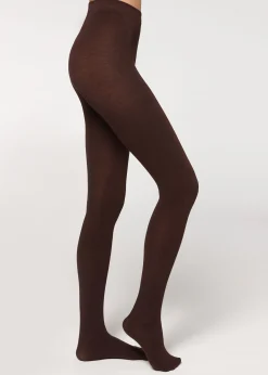 Blickdichte Strumpfhose Matt mit Kaschmir und Modal