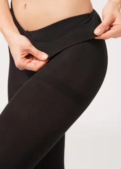 Blickdichte Thermo-Strumpfhose Matt