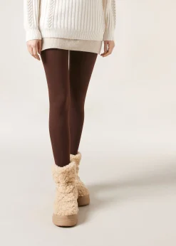 Blickdichte Thermo-Strumpfhose Matt