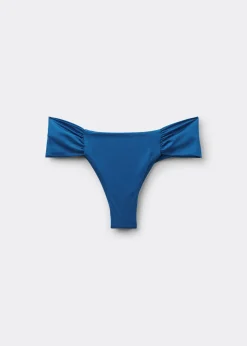 Brazilian-Bikinihose mit Drapierung Shiny Satin