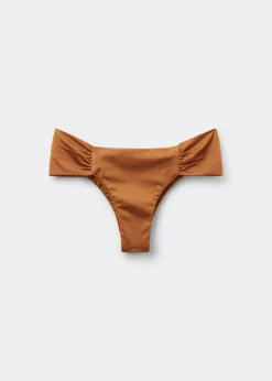 Brazilian-Bikinihose mit Drapierung Shiny Satin