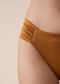 Brazilian-Bikinihose mit Drapierung Shiny Satin