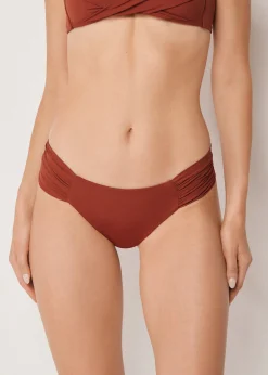 Brazilian-Bikinihose mit Drapierung Premium Fit