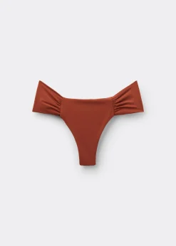Brazilian-Bikinihose mit Drapierung Premium Fit