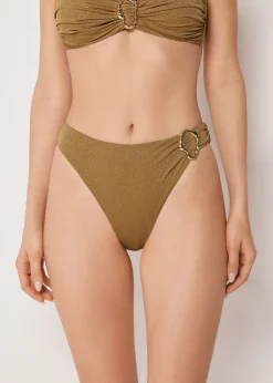 Brazilian-Bikinihose mit hohem Bund Sophisticated Shine