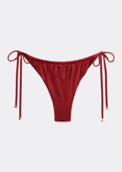 Brazilian-Bikinihose mit schmalen Bändchen Shiny Satin