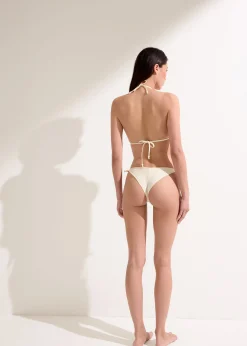 Brazilian-Bikinihose mit schmalen Bändchen Sequin Net