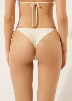 Brazilian-Bikinihose mit schmalen Bändchen Shiny Satin