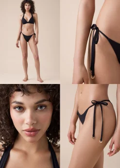 Brazilian-Bikinihose mit schmalen Bändchen Premium Fit