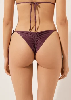 Brazilian-Bikinihose mit schmalen Bändchen Golden Glow