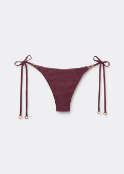 Brazilian-Bikinihose mit schmalen Bändchen Golden Glow