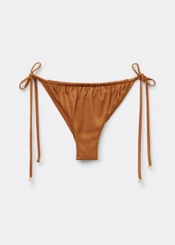 Brazilian-Bikinihose mit schmalen Bändchen Shiny Satin