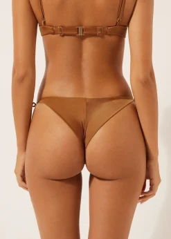 Brazilian-Bikinihose mit schmalen Bändchen Shiny Satin