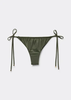 Brazilian-Bikinihose mit schmalen Bändchen Shiny Satin