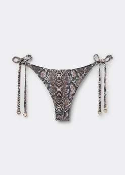Brazilian-Bikinihose mit schmalen Bändchen Classic Snake
