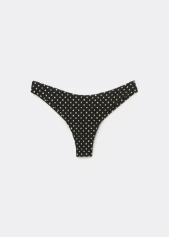 Brazilian-Bikinihose Polka Dot Black