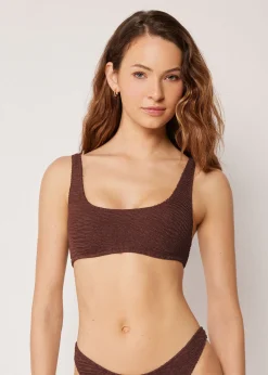 Bustier-Bikinioberteil Crinkle Waves