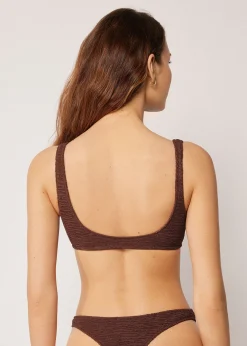 Bustier-Bikinioberteil Crinkle Waves