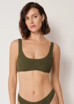 Bustier-Bikinioberteil Crinkle Waves