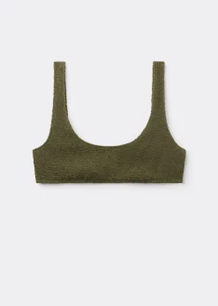 Bustier-Bikinioberteil Crinkle Waves