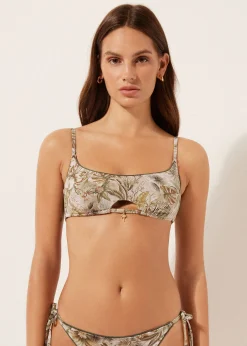 Bustier-Bikinioberteil Tropical Foliage