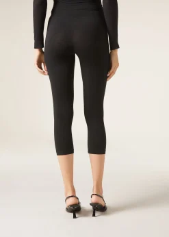 Caprileggings aus Baumwolle