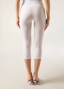 Caprileggings aus Baumwolle