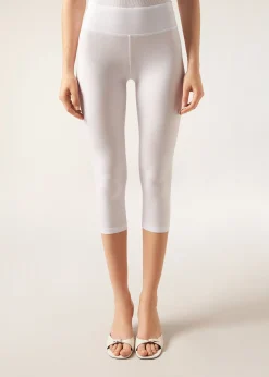 Caprileggings aus Baumwolle