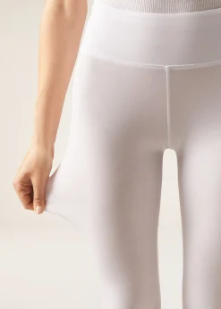 Caprileggings aus Baumwolle