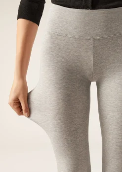 Caprileggings aus Baumwolle