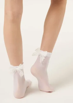 Elegante transparente Mädchensocken