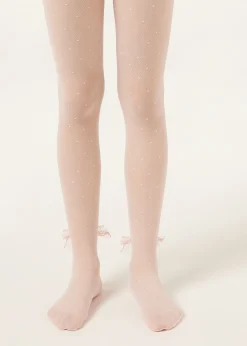 Elegante transparente Strumpfhose für Mädchen