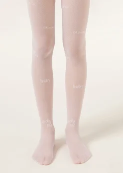 Elegante transparente Strumpfhose für Mädchen