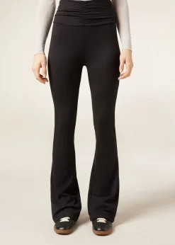 First Class Softness Flare Leggings mit Raffung