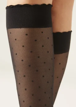 Gemusterte Kniesocken